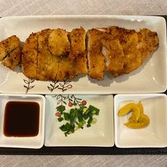 A picture of Tonkatsu (breaded deep fried pork cutlet).