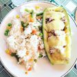 Zapallo Italiano con Arroz Primavera