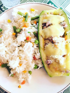 Una foto de Zapallo Italiano con Arroz Primavera