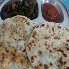 Paneer kulcha A picture of Paneer kulcha.
