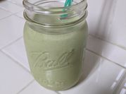 A picture of kale and banana smoothie