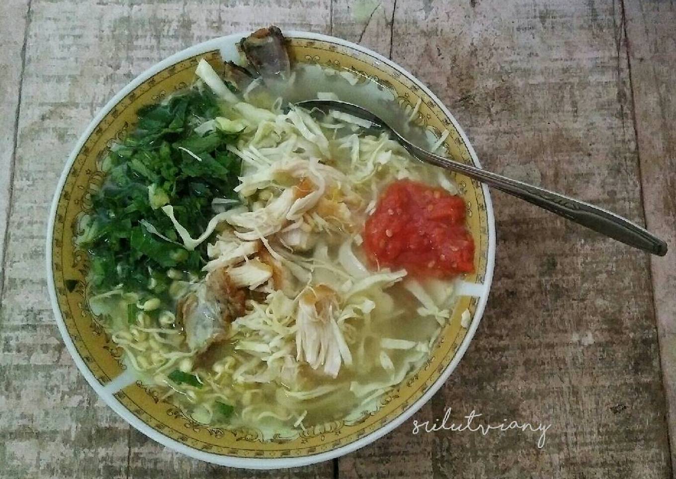 Soto ayam sederhana