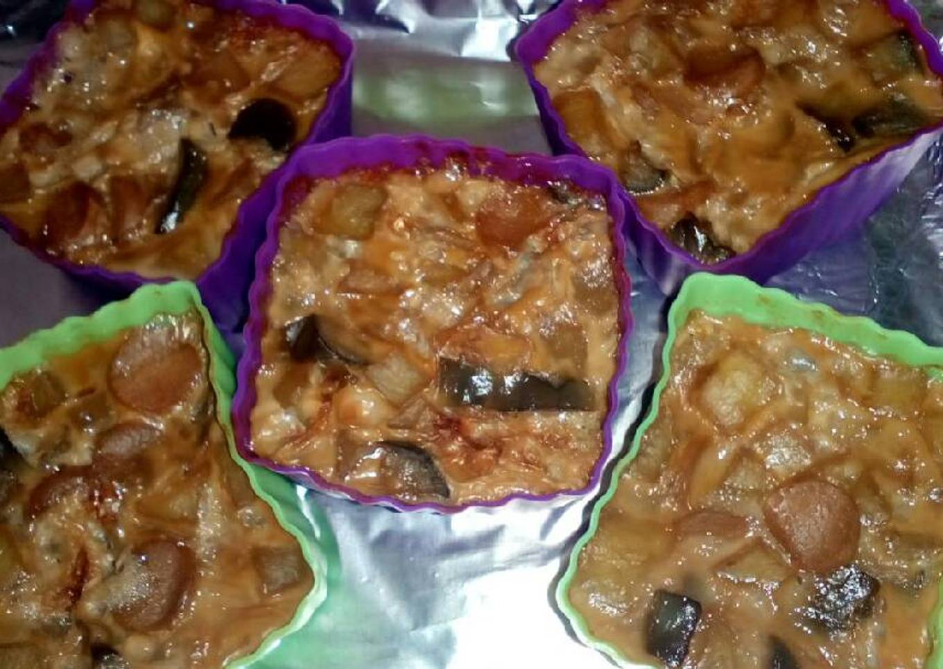 Kentang terong sosis panggang