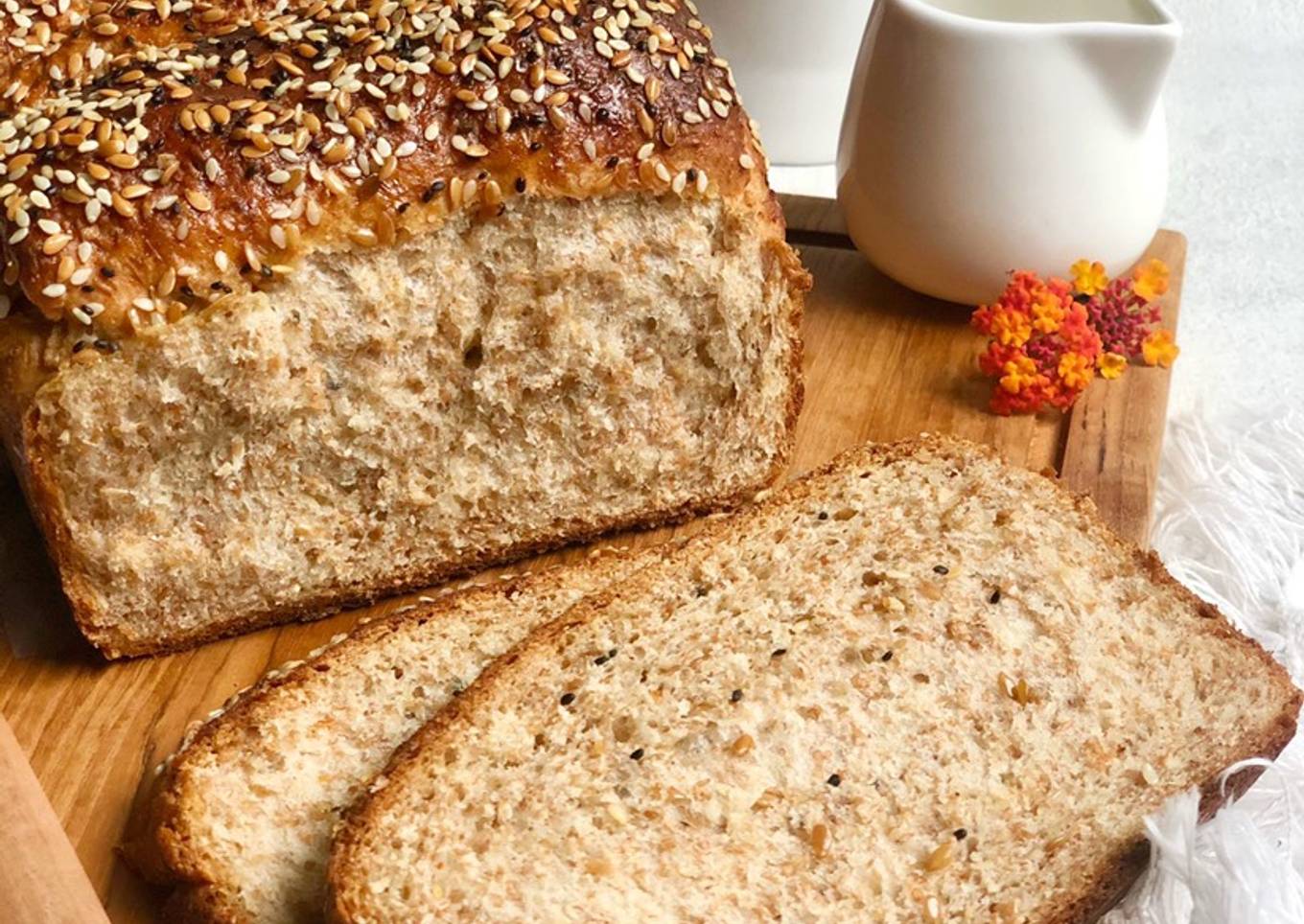 Roti Gandum aka. multi grain whole wheat Bread