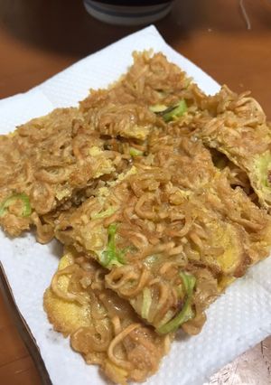 Hình của món Mì trứng chiên.