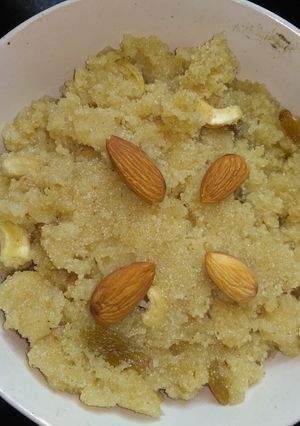 A picture of Semolina halwa.