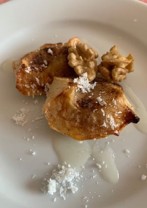 Una foto de Manzanas asadas