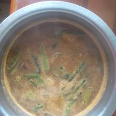 A picture of Horse gram rasam.