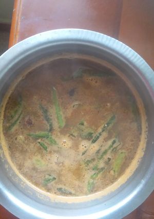 A picture of Horse gram rasam.