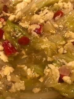 Foto resep Cah sawi putih + telur