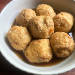 A picture of Simmered Crispy Tofu Balls.