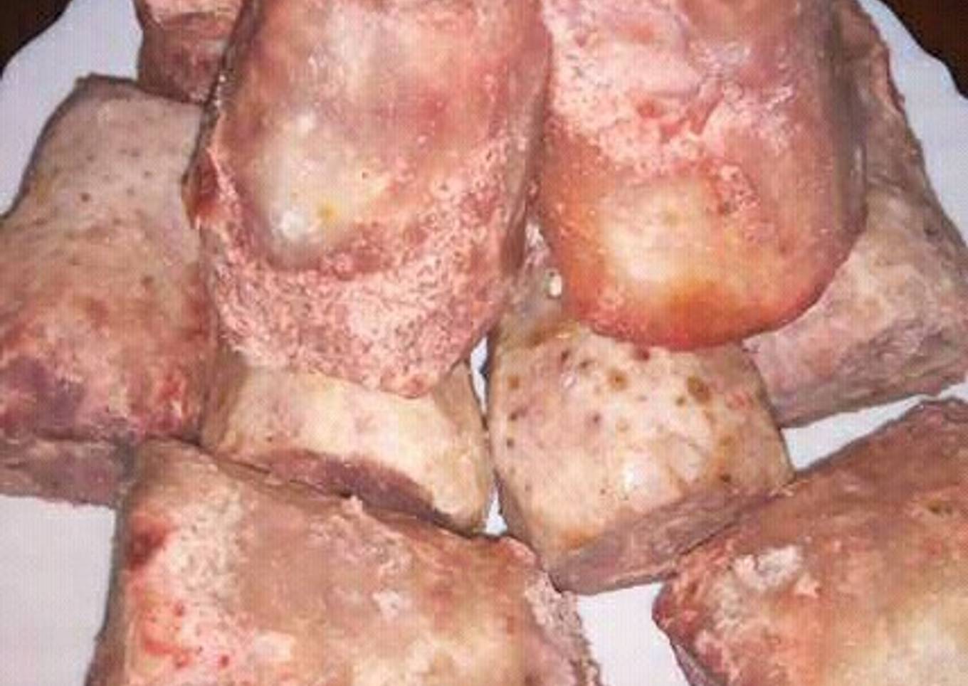 Boiled Nduma/ Arrow roots