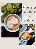 Mug cake saludable de plátano 🍌