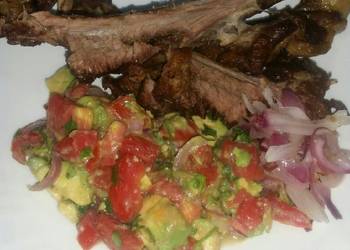 How to Cook Perfect Oven Grilled Goat Meat and Guacamole 5ingredients or less