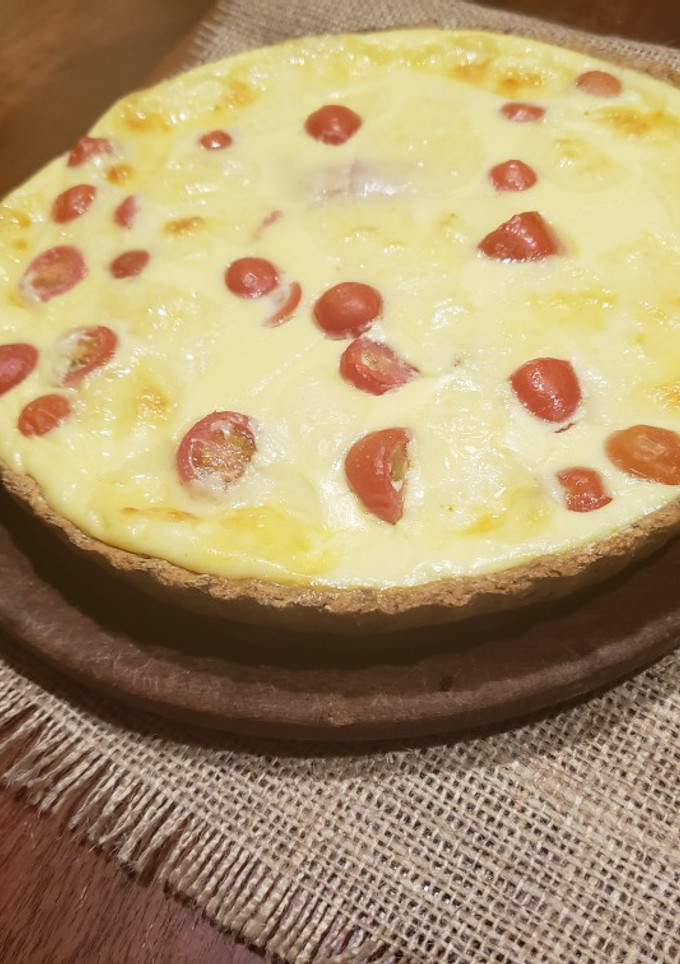 Una foto de Tarta de jamón y queso😋