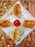 Potato cutlets rolled with Noodles