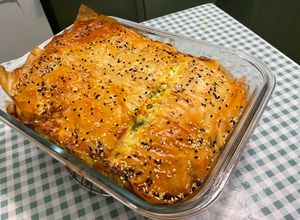 Une photo de Feuilleté aux courgettes, carottes et feta