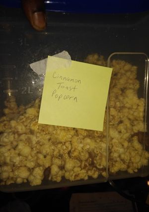 A picture of Cinnamon Toast Popcorn.