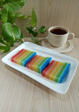 Foto resep Lapis Sagu Pelangi / Pepe Pelangi