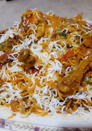 A picture of BIRYANI my 3rd love ♥️.