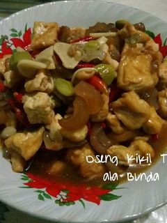 Foto resep Oseng Kikil Tahu Petai