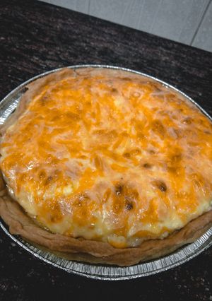 Una foto de Quiche de bacon y queso