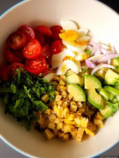 A picture of Avocado Tomato Corn Salad.
