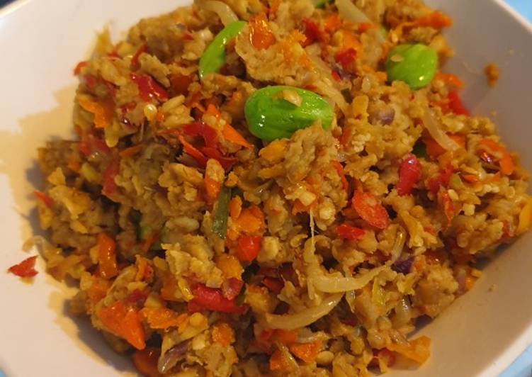 Resep Sambal tempe pete Anti Gagal