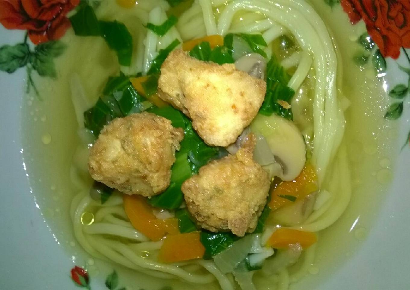 hari. 197 Mie Kuah Saus Tiram dan Ayam Bakar (mulai 12 bulan)