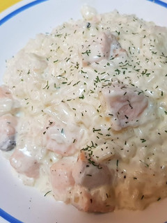 義式燉飯-奶油鮭魚 的食譜成品照片