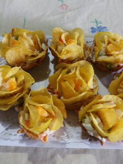 Una foto de Rosas de ensaladilla