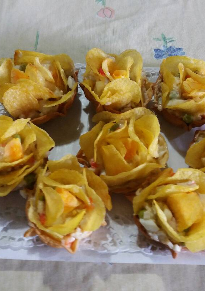Una foto de Rosas de ensaladilla