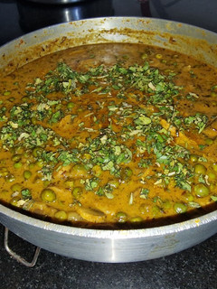 Indiai, gombás-zöldborsó curry (Matar Mushroom) recept fotója