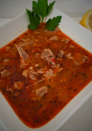 صورة لوصفة شوربة اللحم الشتوية بالطماطم🍖🍖🍅🍅