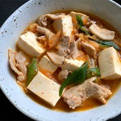 A picture of Simmered Pork & Tofu with Kimchi.