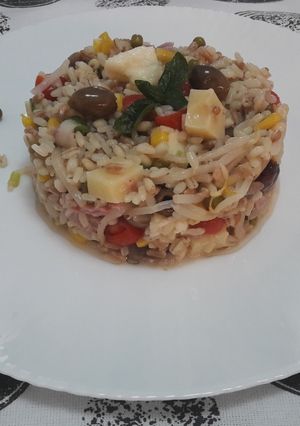 O poză a rețetei Salată de cereale rece.