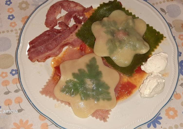 Steps to Prepare Any-night-of-the-week Raviolo aperto glutenfree con farine naturali