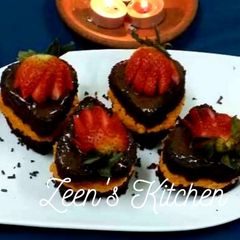 Paneer Sandwiched Chocolate Hearts A picture of Paneer Sandwiched Chocolate Hearts.