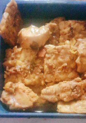 Foto resep Ayam & tempe bumbu kuning