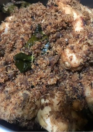 Foto resep Ayam serundeng kelapa