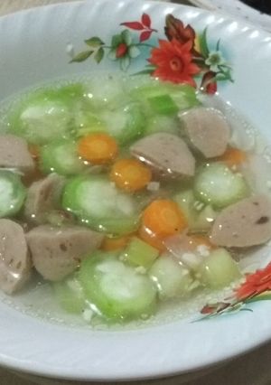 Foto resep Sup Oyong Bakso