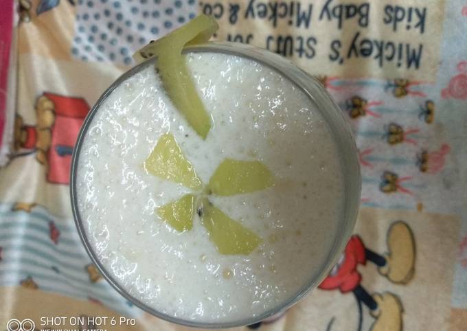 Step-by-Step Guide to Make Favorite Kiwi smoothie#4wkschallenge