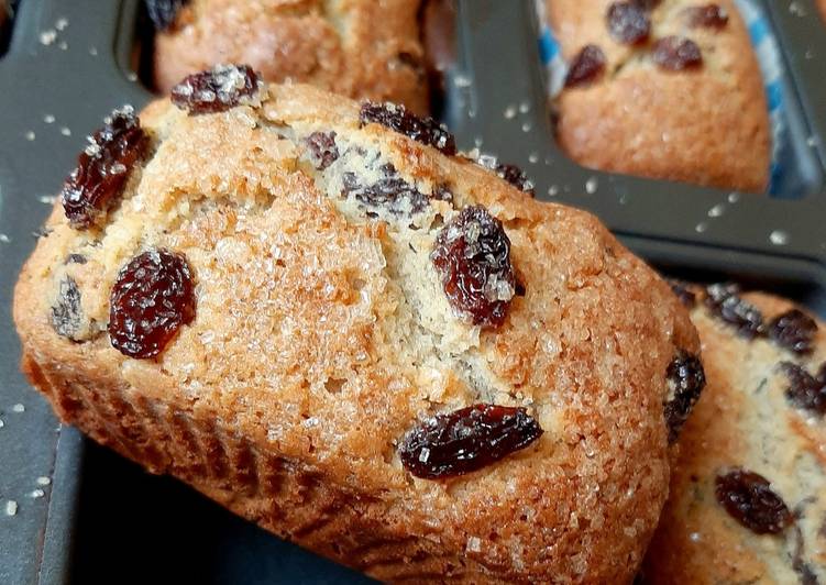 Plumcake integrale senza glutine con miele e uvetta