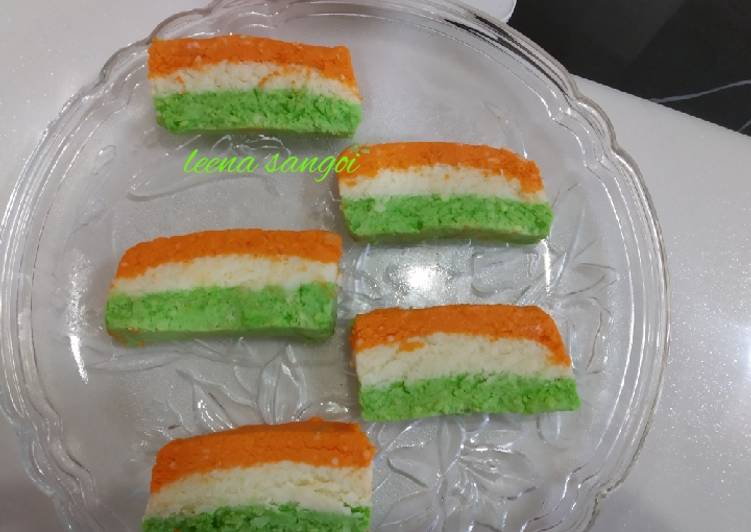 Recipe of Perfect Tiranga Sandesh