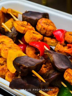 A picture of Fried plantain and liver.