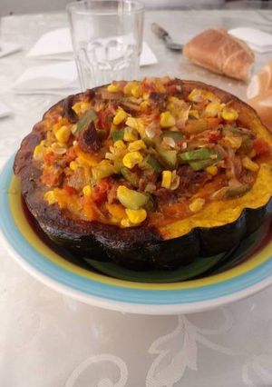 Una foto de Zapallo relleno