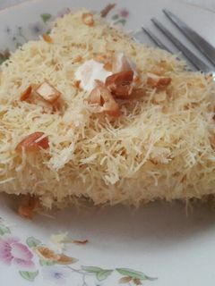 صورة لوصفة طريقه كنافه بقشطه ومكسرات سهله وبسيطه