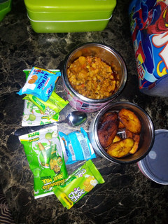 A picture of Beans and plantain.