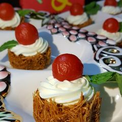 A picture of Vermicelli cups with lemon curd cream #Foodies&Friends.