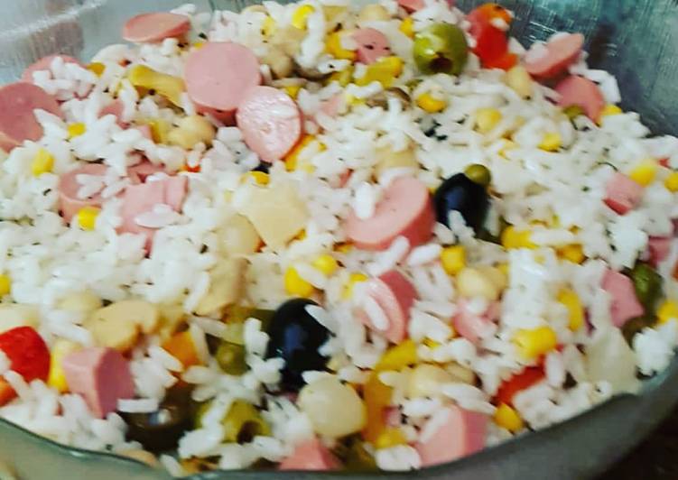 Riso in insalata...buono! 😊😊😘😘